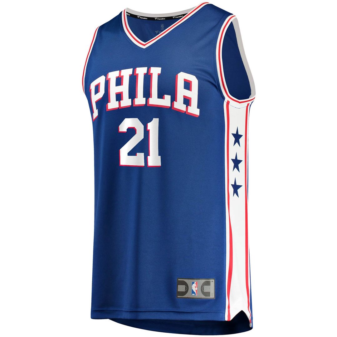 Philadelphia 76Ers Joel Embiid Fanatics Fast Break Replica Player Jersey - Icon Edition - Royal