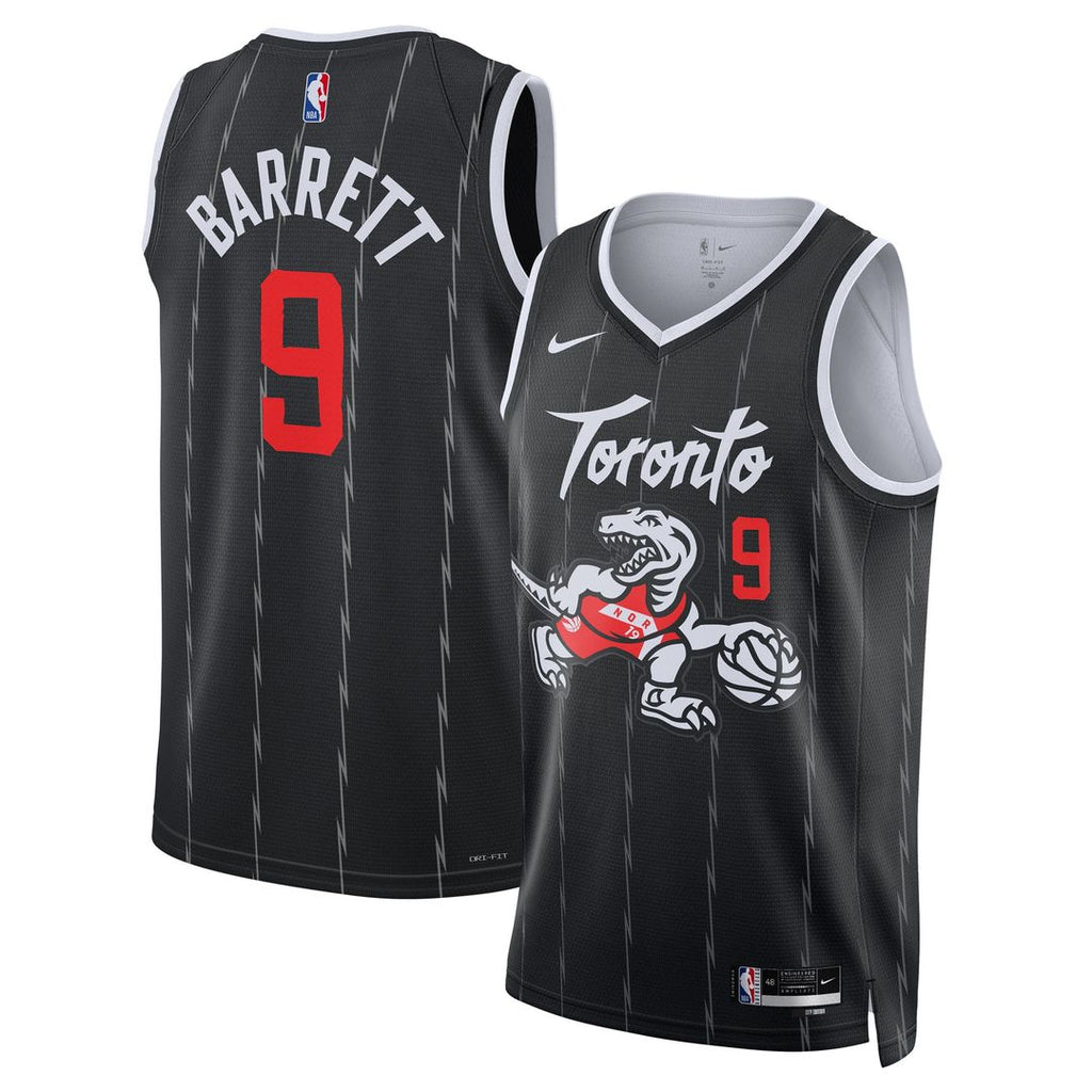 Toronto Raptors Rj Barrett Nike Unisex /26 Swingman Jersey - Black - City Edition