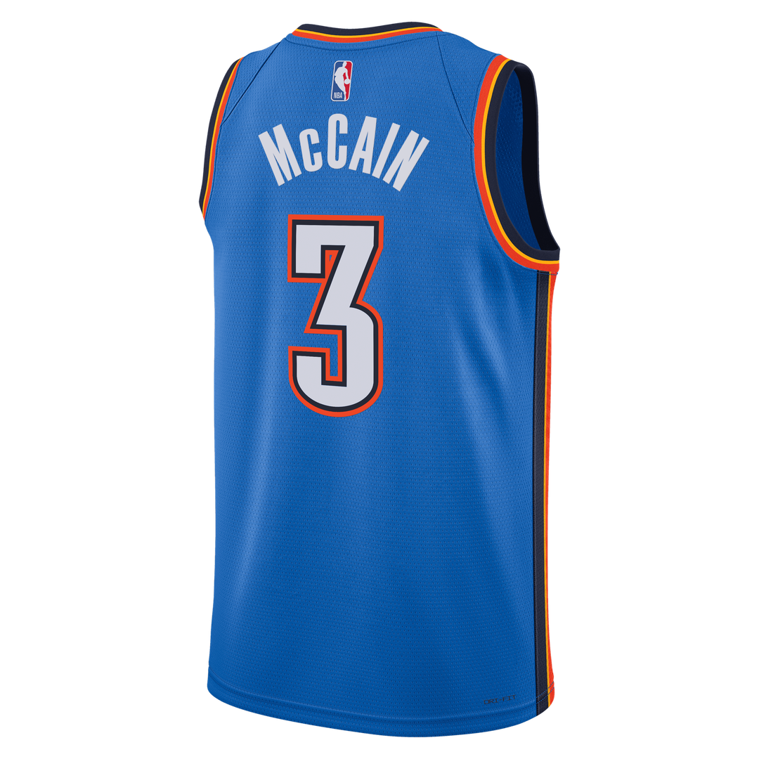 Oklahoma City Thunder Jared Mccain Nike Unisex Swingman Jersey - Icon Edition - Blue