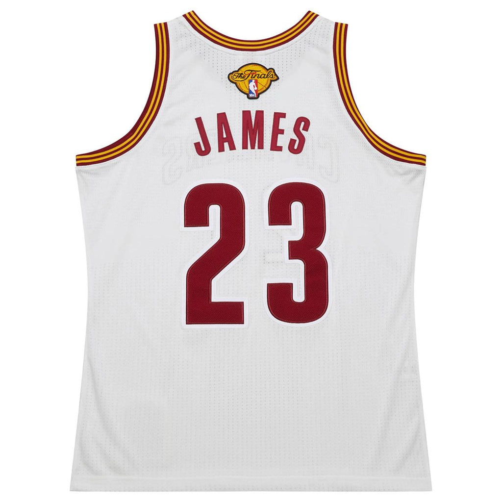 Cleveland Cavaliers Lebron James Mitchell & Ness 2015/16 Hardwood Classics Authentic Jersey - White