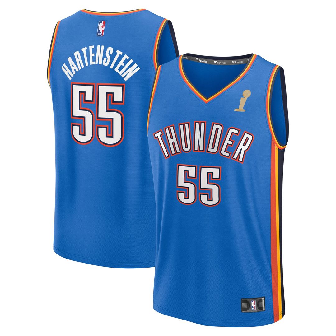 Oklahoma City Thunder Isaiah Hartenstein Fanatics Youth Nba Finals Champions Fast Break Replica Player Jersey - Blue - Icon Edition