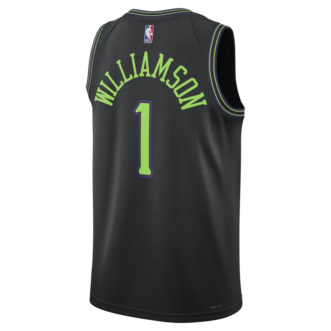 New Orleans Pelicans Zion Williamson Nike Unisex /26 Swingman Jersey - Black - City Edition