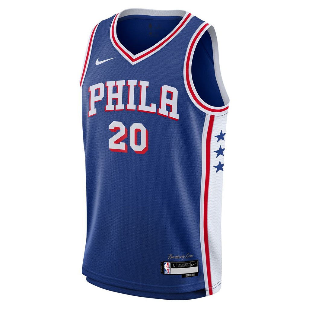 Philadelphia 76Ers Jared Mccain Nike Youth Swingman Jersey - Icon Edition - Royal