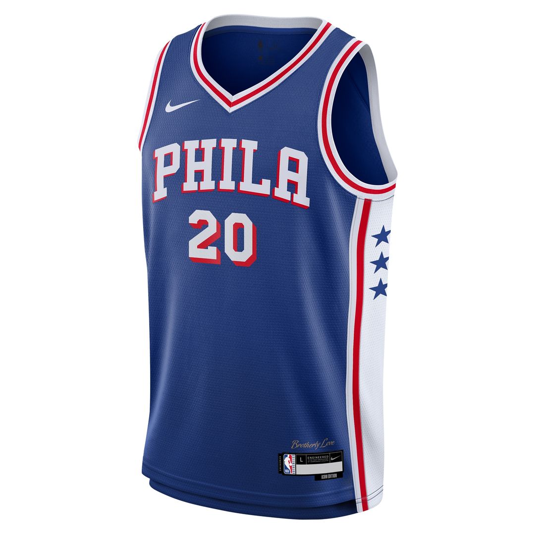 Philadelphia 76Ers Jared Mccain Nike Youth Swingman Jersey - Icon Edition - Royal