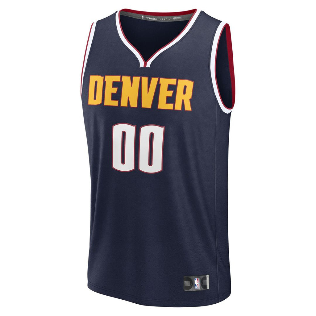 Denver Nuggets Fanatics Youth Fast Break Custom Replica Jersey - Navy - Icon Edition
