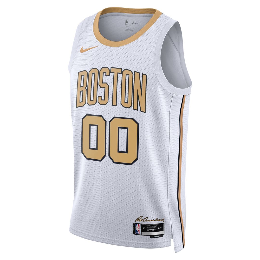 Boston Celtics Nike Unisex /26 City Edition Swingman Custom Jersey - White