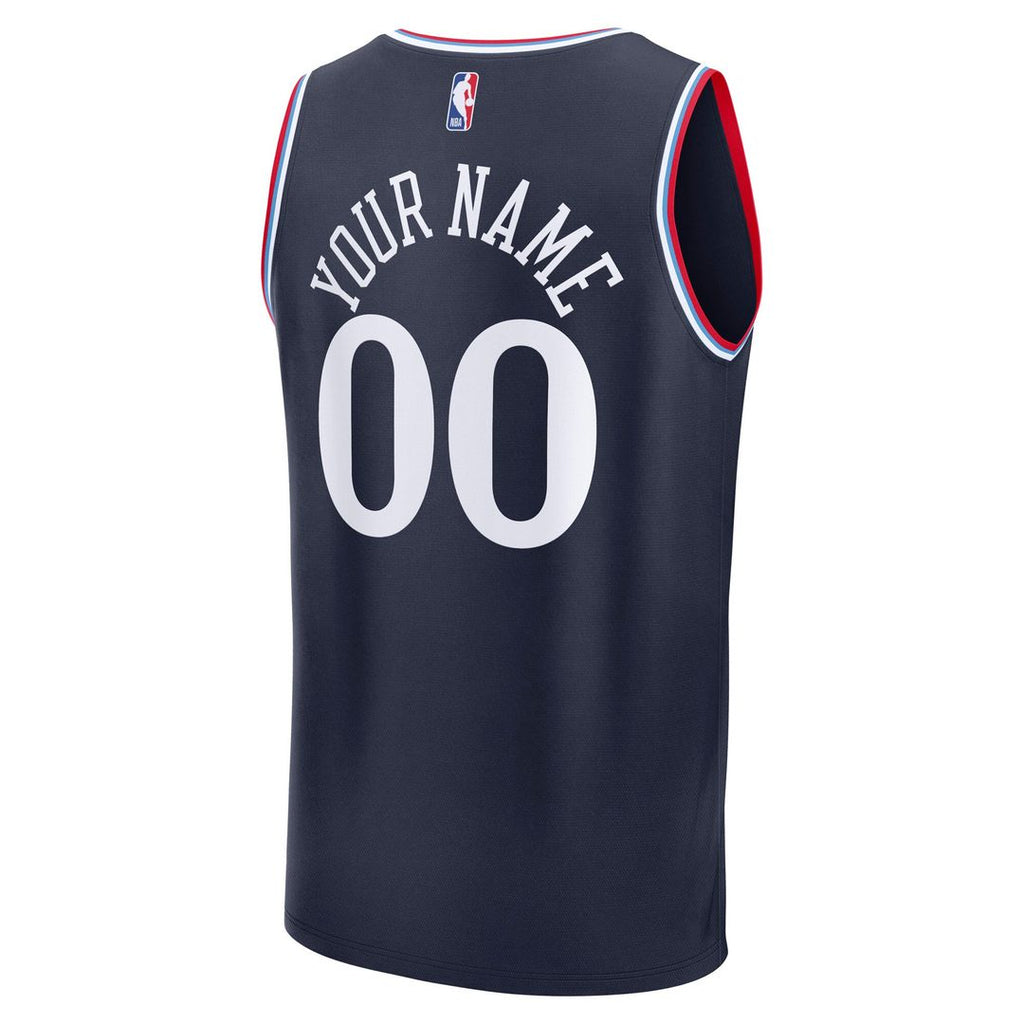 La Clippers Fanatics Youth Fast Break Custom Replica Jersey - Red - Statement Edition