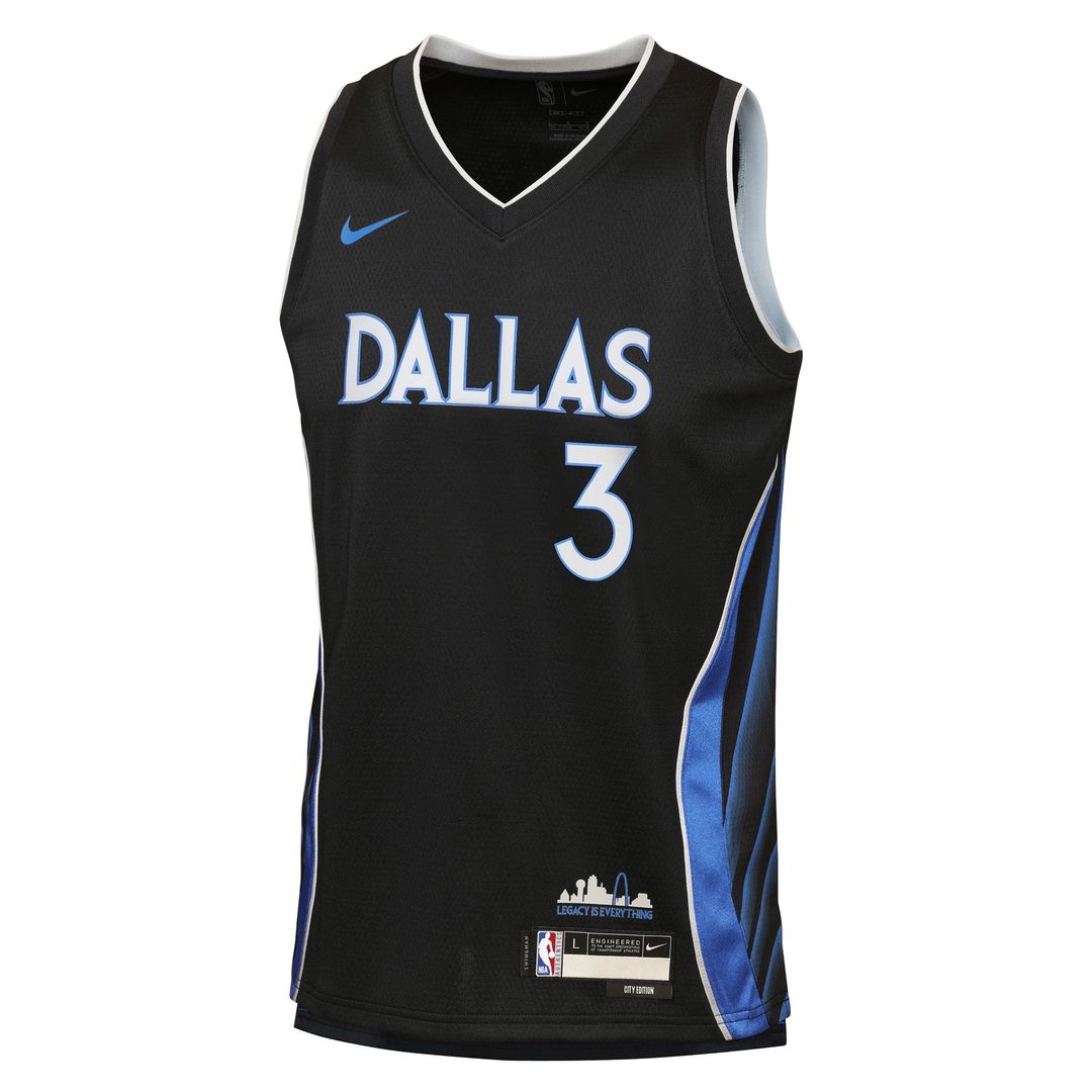 Dallas Mavericks Anthony Davis Nike Youth /26 City Edition Swingman Jersey - Black