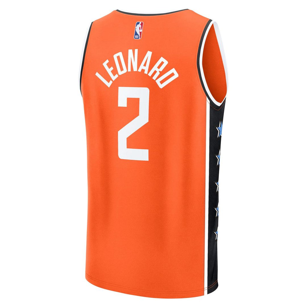 La Clippers Kawhi Leonard Fanatics /26 City Edition Fast Break Jersey - Orange
