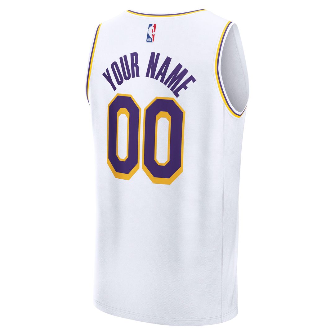 Los Angeles Lakers Fanatics Fast Break Custom Jersey - Icon Edition - Purple
