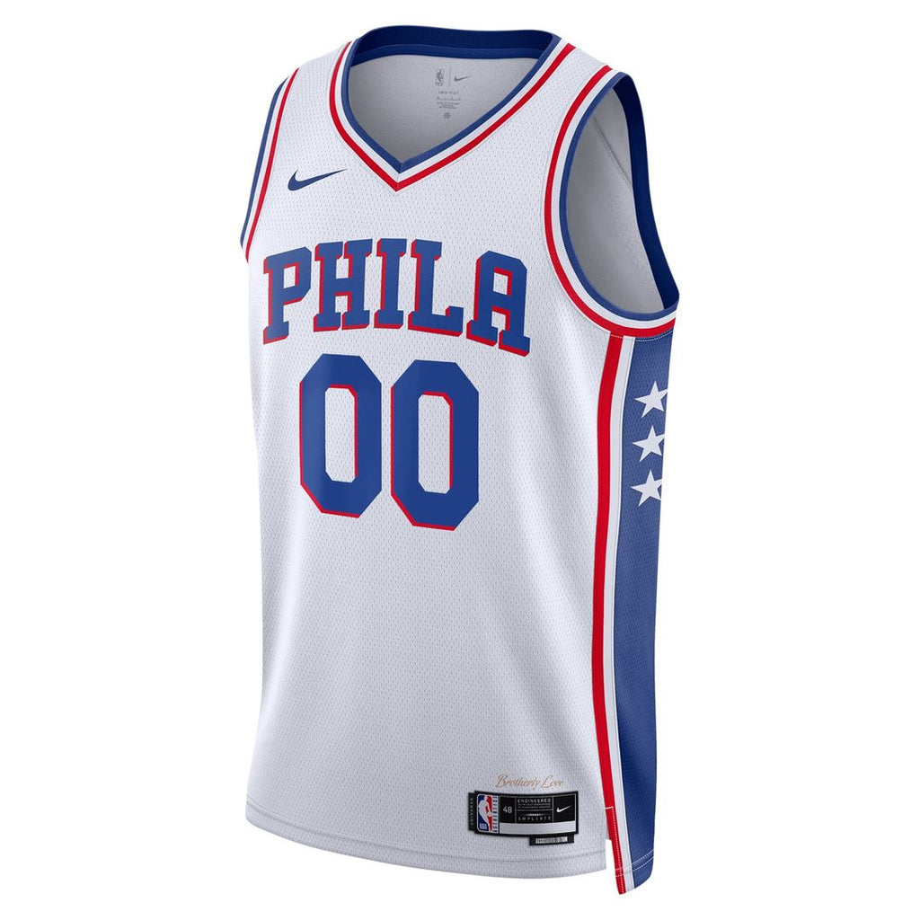 Philadelphia 76Ers Nike Unisex 2022/23 Swingman Custom Jersey White - Association Edition