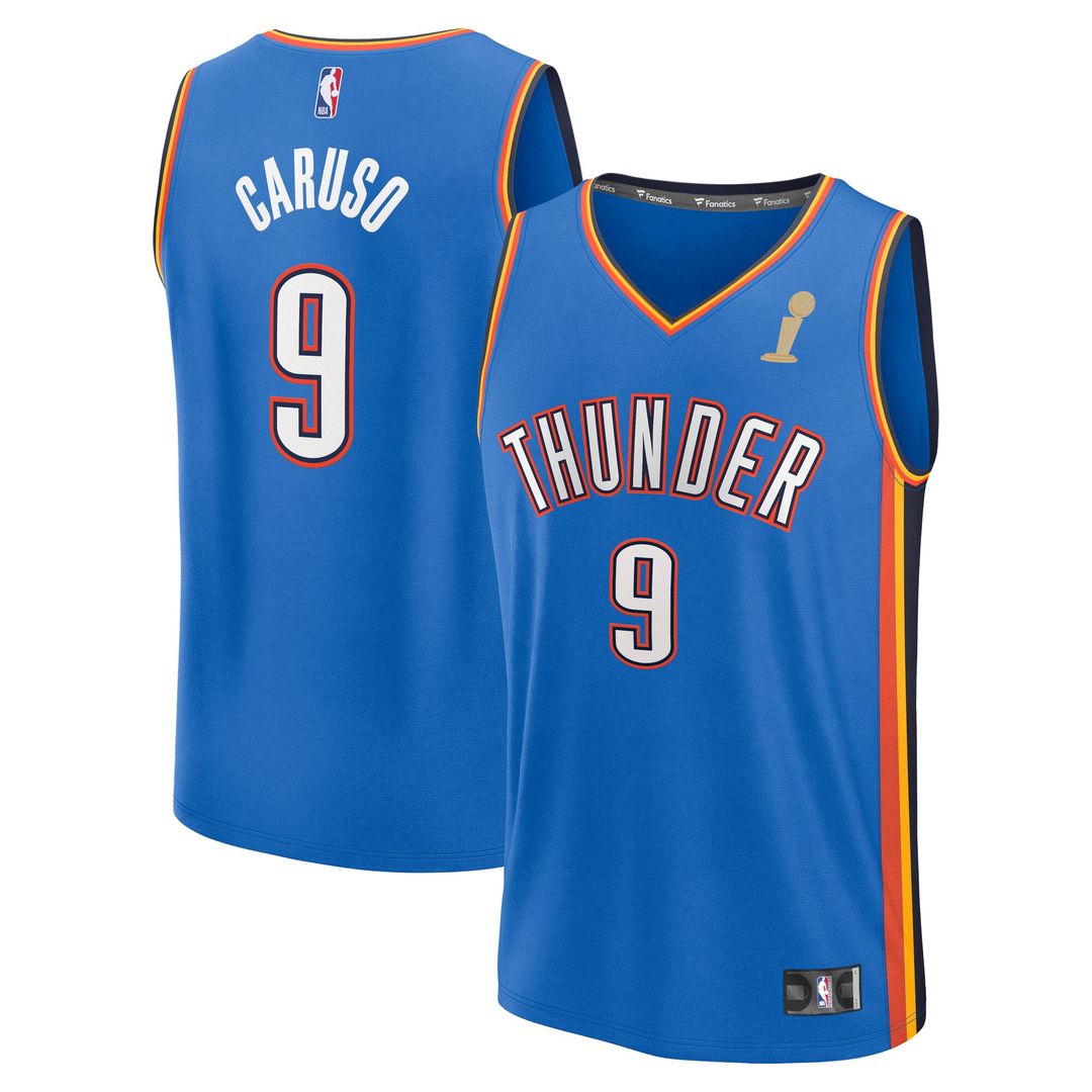 Oklahoma City Thunder Alex Caruso Fanatics Youth Nba Finals Champions Fast Break Replica Player Jersey - Blue - Icon Edition