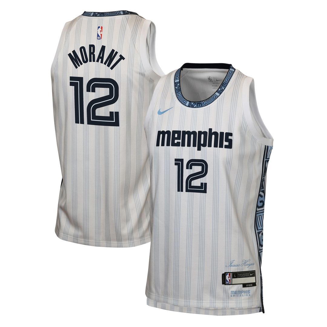 Memphis Grizzlies Ja Morant Nike Youth /26 City Edition Swingman Jersey - White