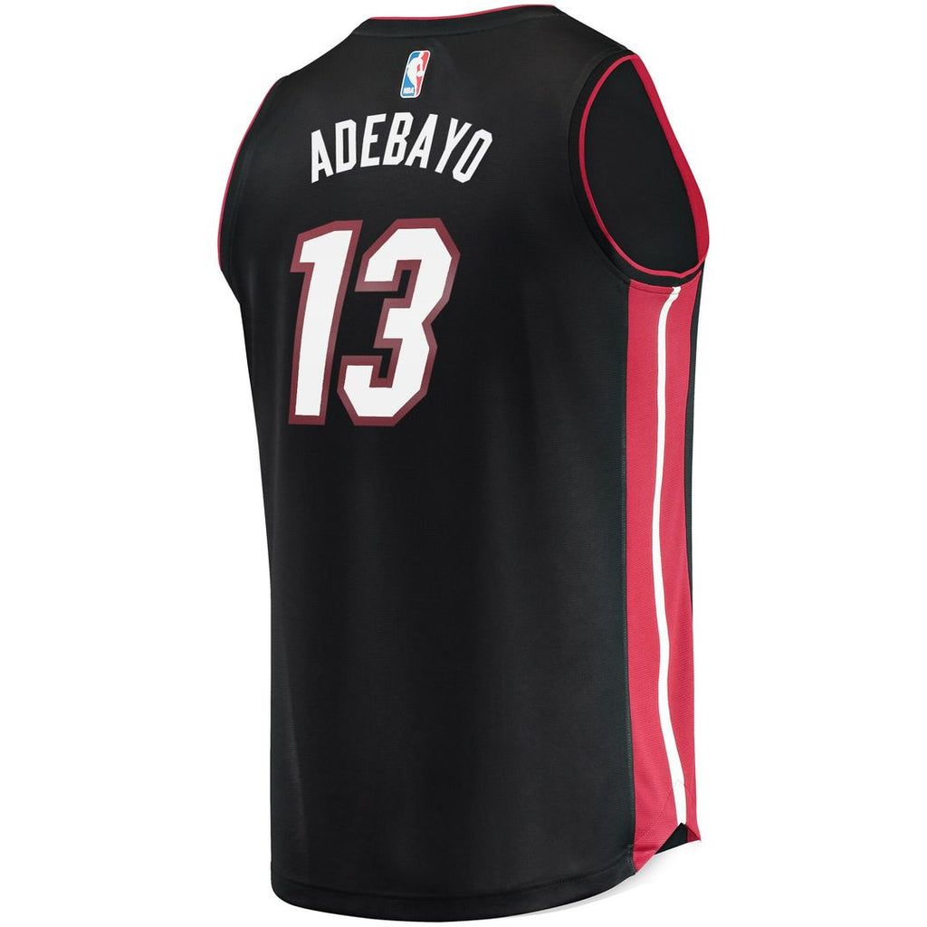 Miami Heat Bam Adebayo Fanatics Fast Break Replica Player Jersey - Icon Edition - Black