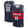 Washington Wizards Fanatics Youth Fast Break Custom Replica Jersey - Navy - Statement Edition