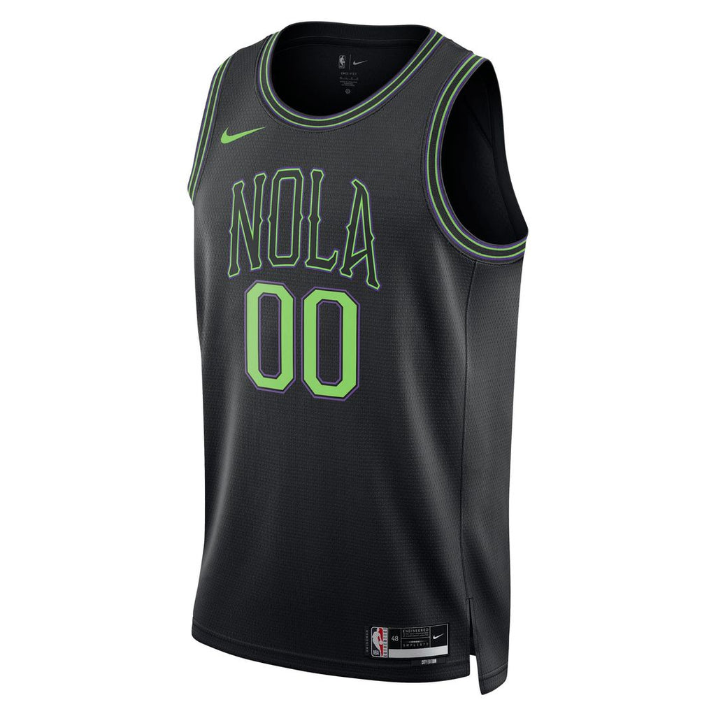 New Orleans Pelicans Nike Unisex /26 City Edition Swingman Custom Jersey - Black