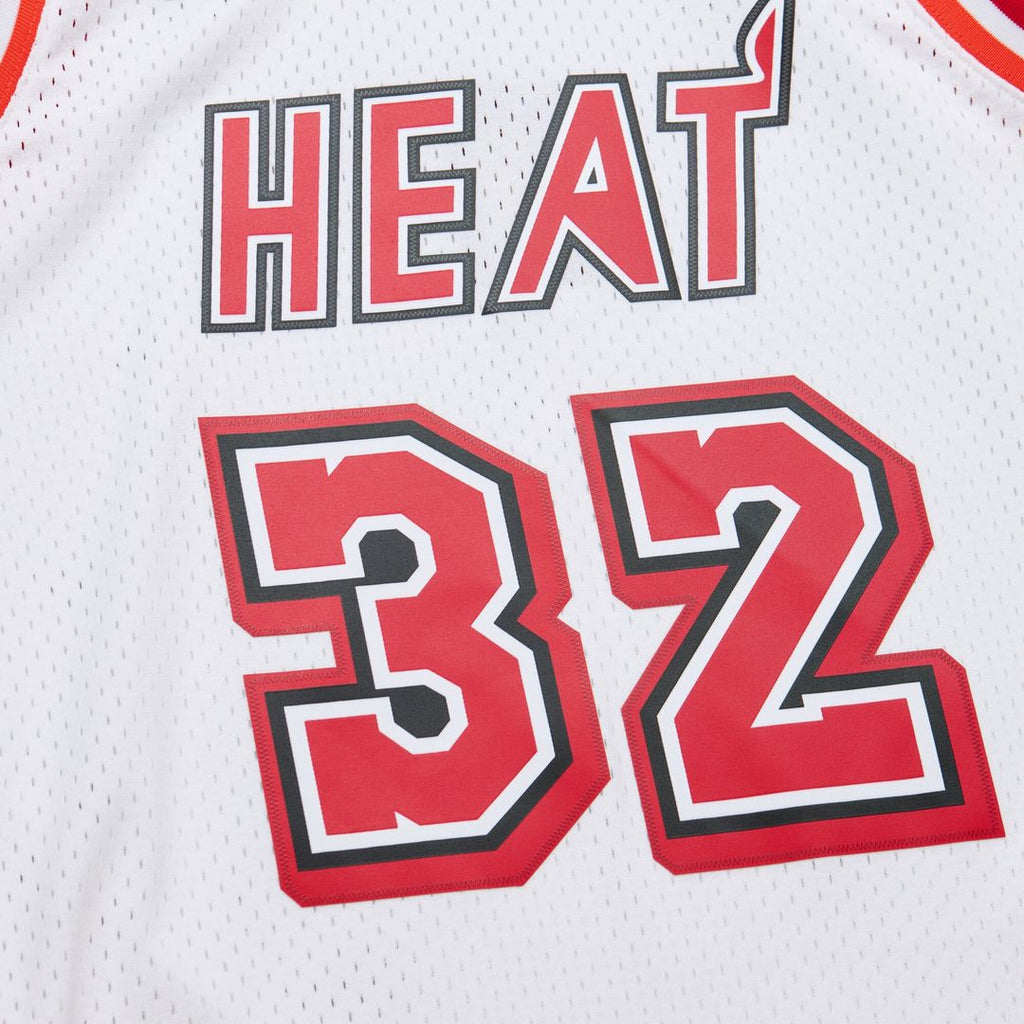 Miami Heat Shaquille O'Neal Mitchell & Ness 2007/08 Hardwood Classics Swingman Jersey - White