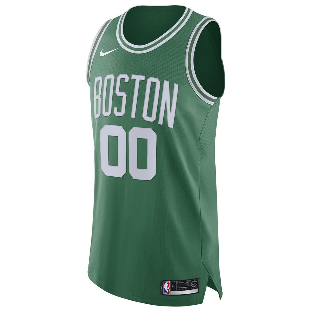 Boston Celtics Nike 2020/21 Authentic Custom Jersey Green - Icon Edition