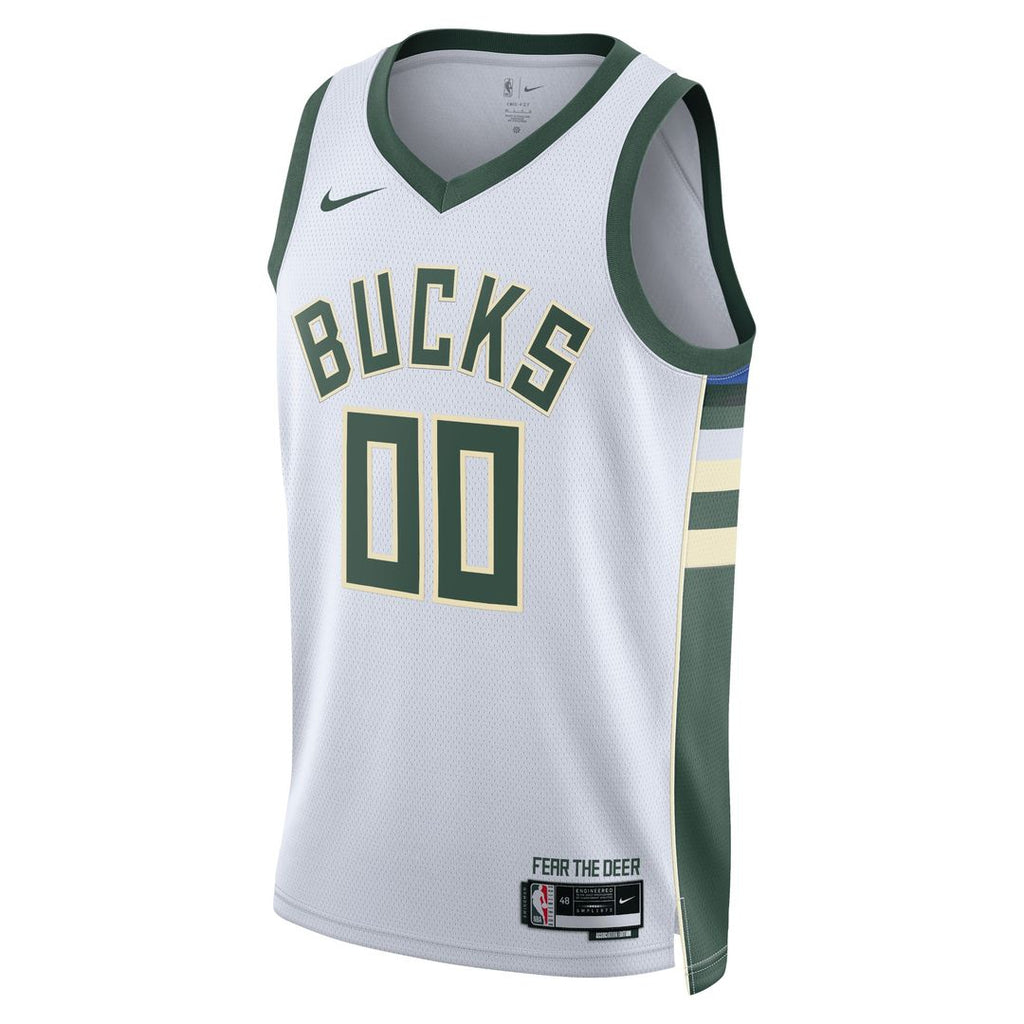 Milwaukee Bucks Nike Unisex Swingman Custom Jersey Hunter Green - Icon Edition