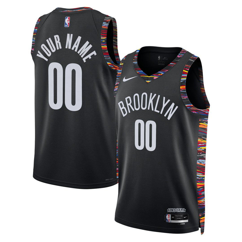 Brooklyn Nets Nike Unisex /26 City Edition Swingman Custom Jersey - Black