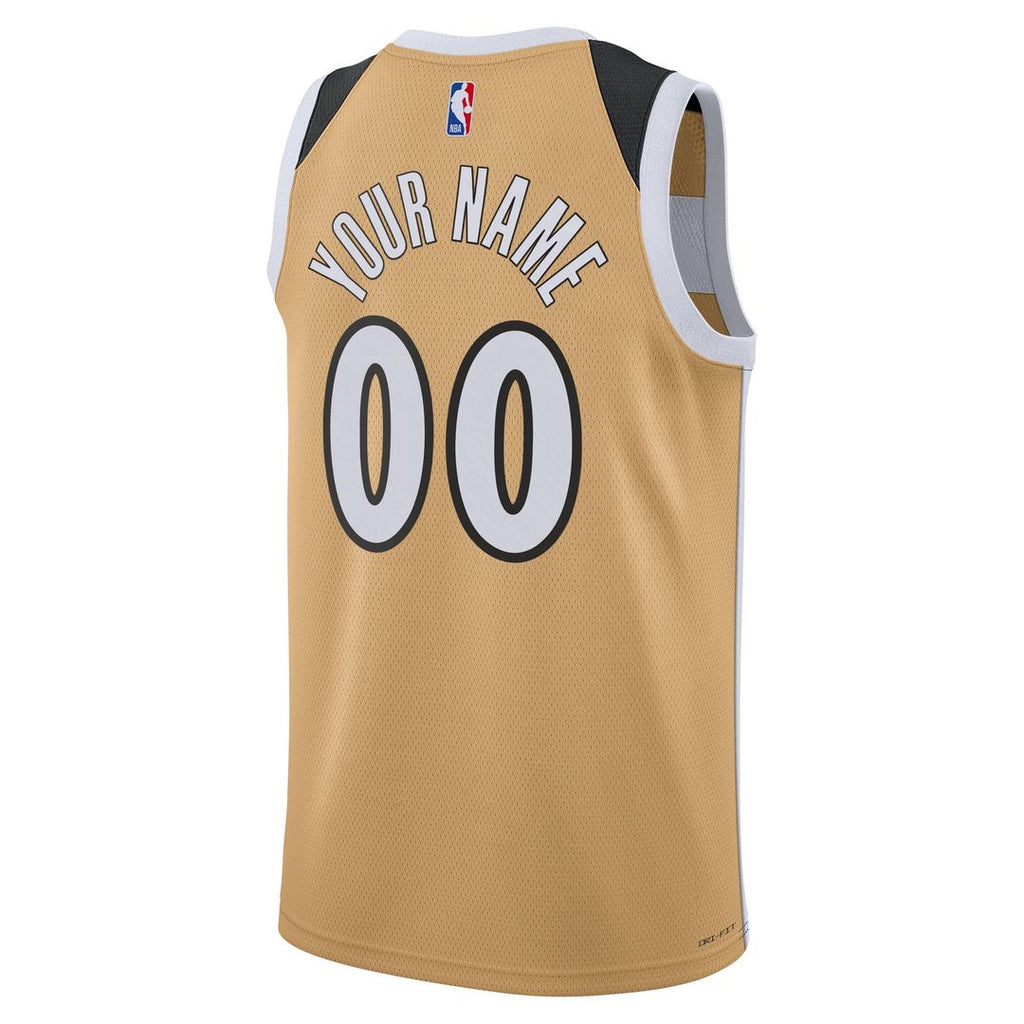 Washington Wizards Nike Unisex /26 City Edition Swingman Custom Jersey - Gold