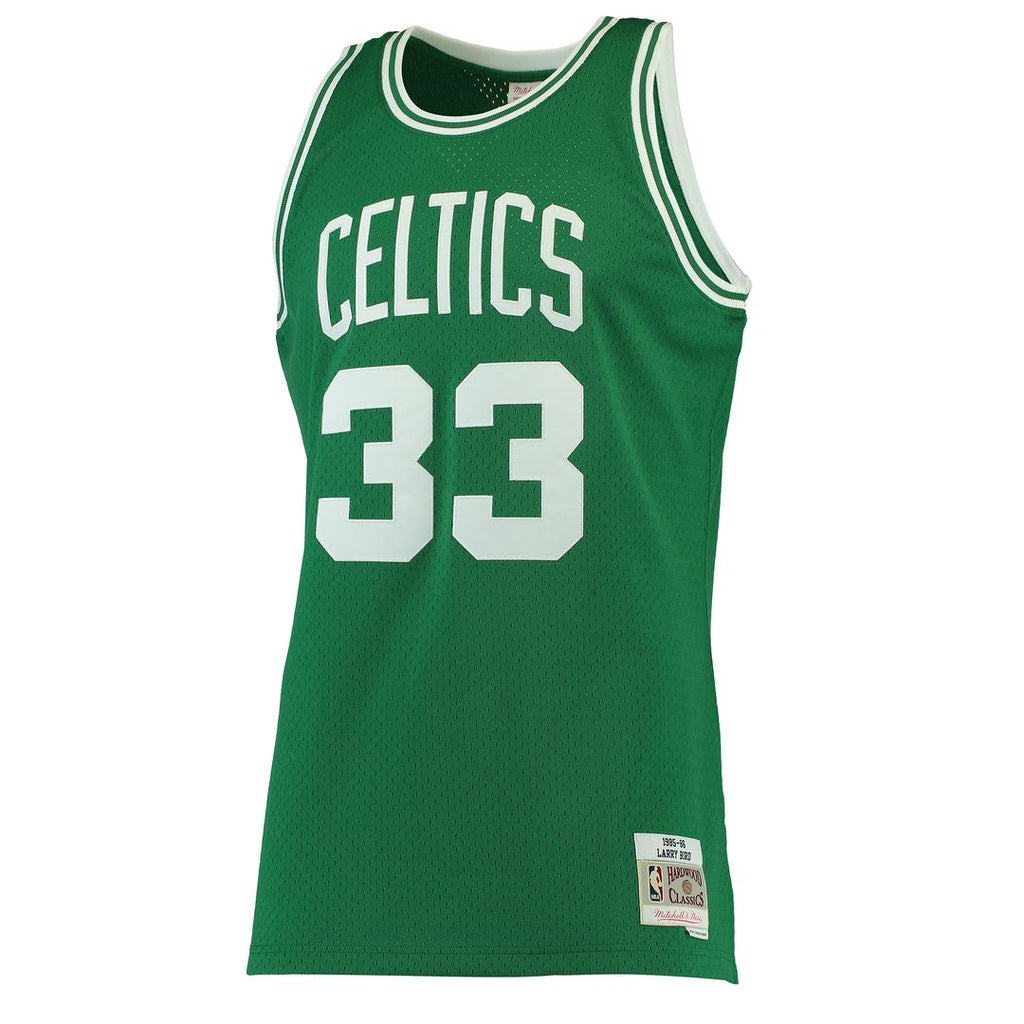 Boston Celtics Larry Bird Mitchell & Ness Hardwood Classics 1985/86 Swingman Jersey - White
