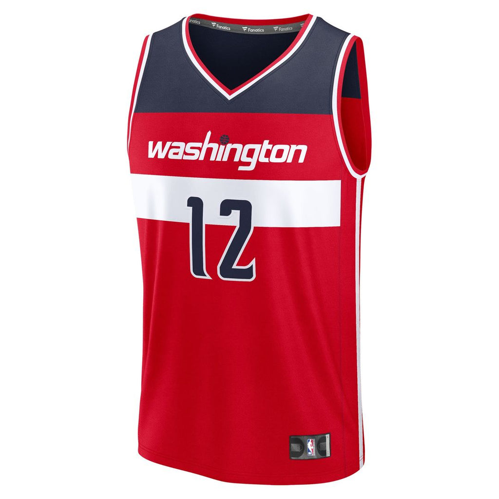 Washington Wizards Tre Johnson Iii Fanatics Nba Draft First Round Pick Fast Break Replica Jersey - Icon Edition - Red