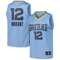Memphis Grizzlies Ja Morant Fanatics Fast Break Replica Player Jersey - Statement Edition - Light Blue