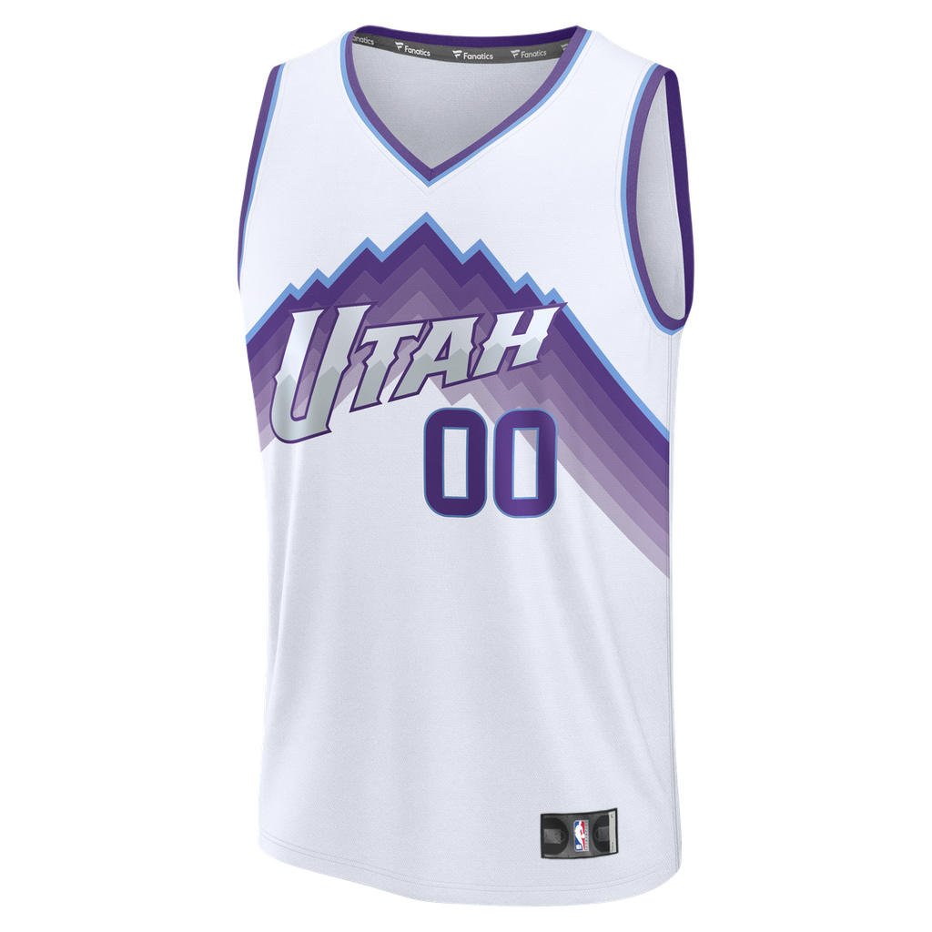 Utah Jazz Fanatics Fast Break Custom Jersey - Statement Edition - Black