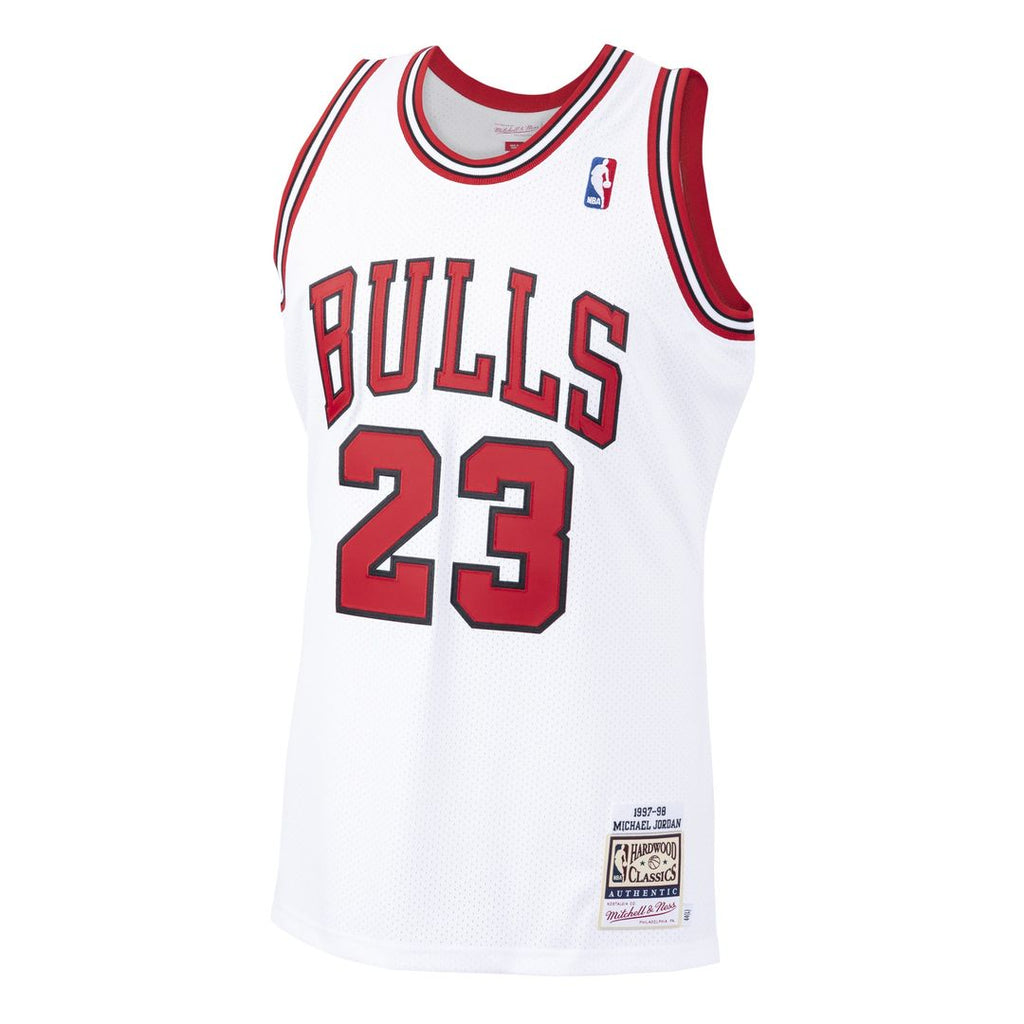 Chicago Bulls Michael Jordan Mitchell & Ness 1997/98 Hardwood Classics Authentic Jersey - White