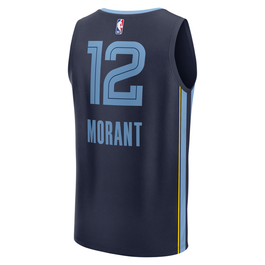 Memphis Grizzlies Ja Morant Fanatics Fast Break Replica Player Jersey - Icon Edition - Navy