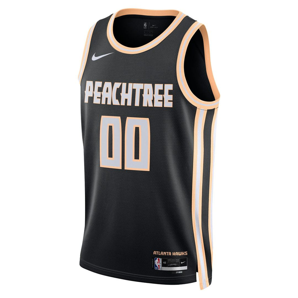 Atlanta Hawks Nike Unisex /26 City Edition Swingman Custom Jersey - Black
