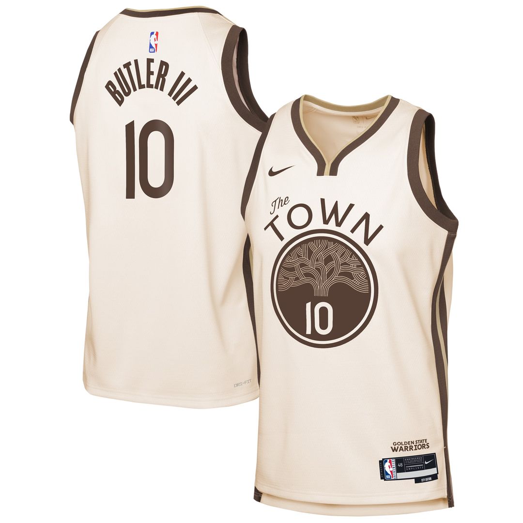 Golden State Warriors Jimmy Butler Iii Nike Youth /26 City Edition Swingman Jersey - Tan
