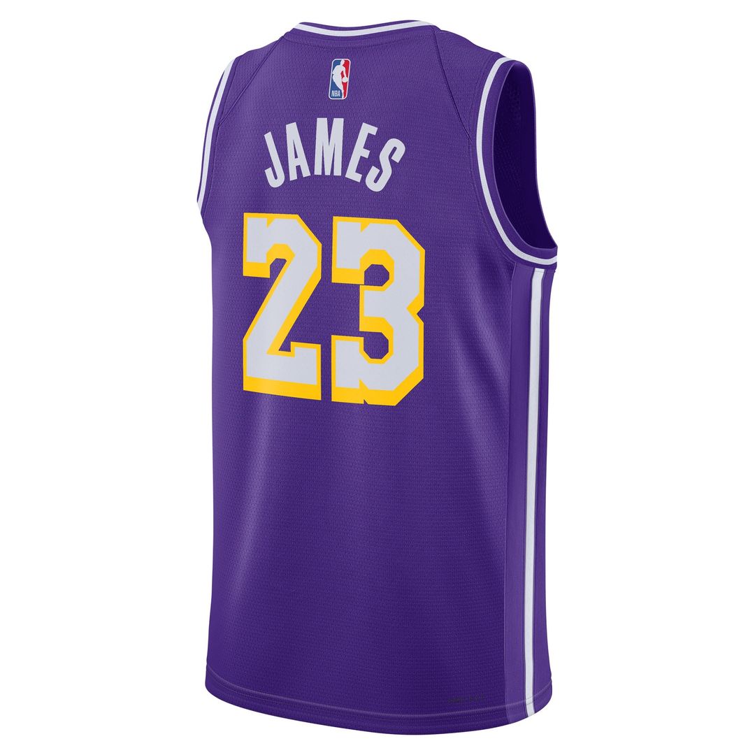 Los Angeles Lakers Lebron James Jordan Brand Unisex Swingman Jersey - Statement Edition - Purple