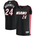 Miami Heat Haywood Highsmith Fanatics 2021/22 Fast Break Replica Jersey - Icon Edition - Black