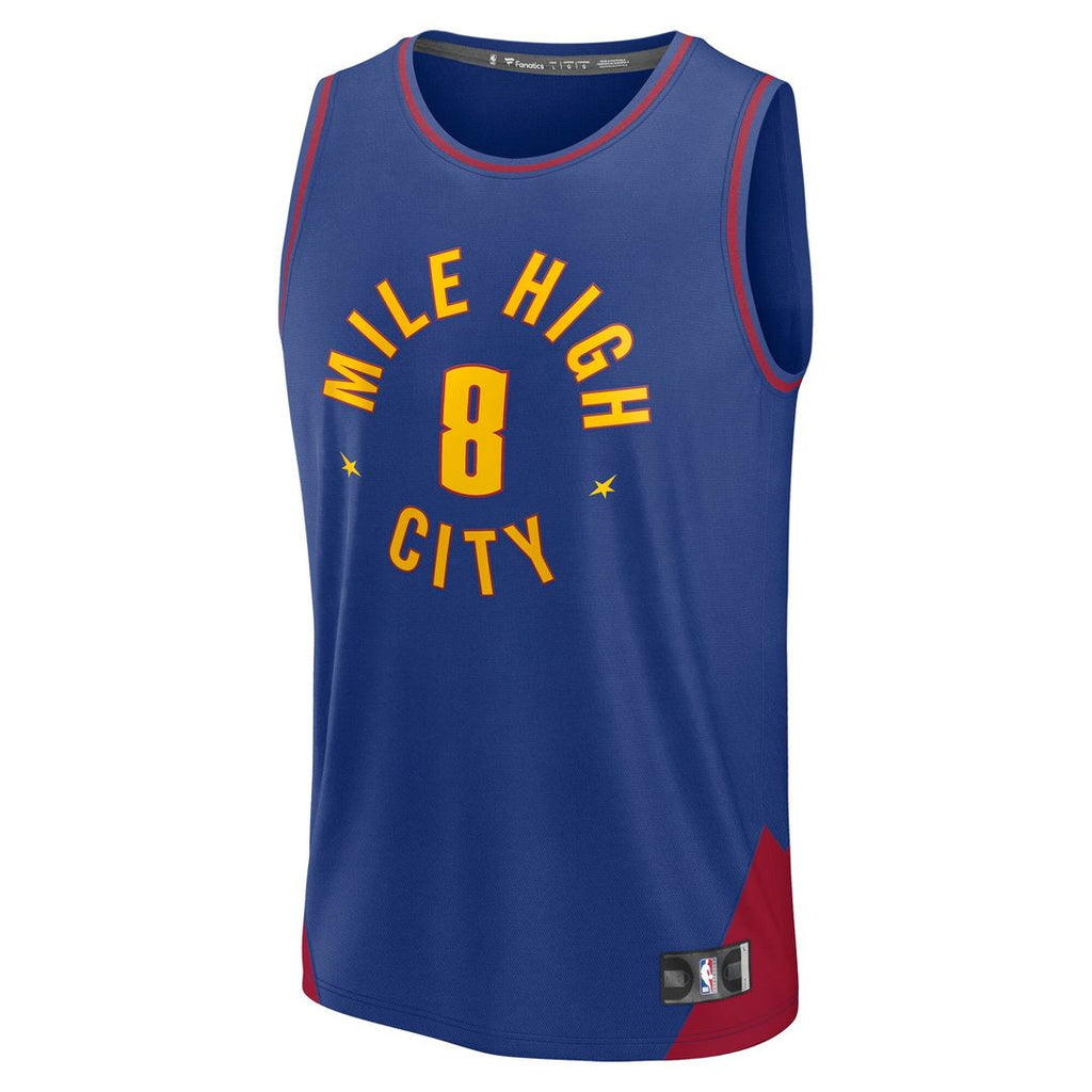 Denver Nuggets Peyton Watson Fanatics Fast Break Replica Player Jersey - Statement Edition - Blue