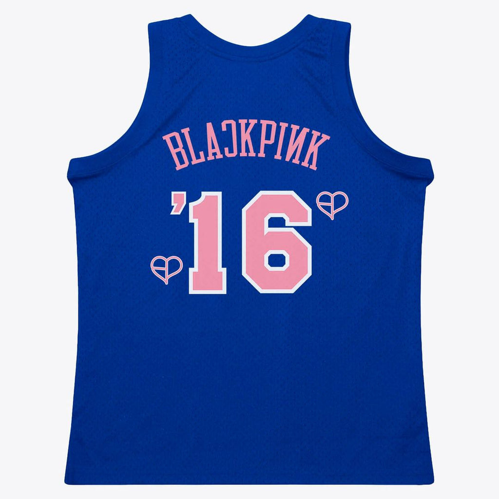 New York Knicks Mitchell & Ness X Blackpink Hardwood Classics Swingman Jersey - Blue - Limited Edition