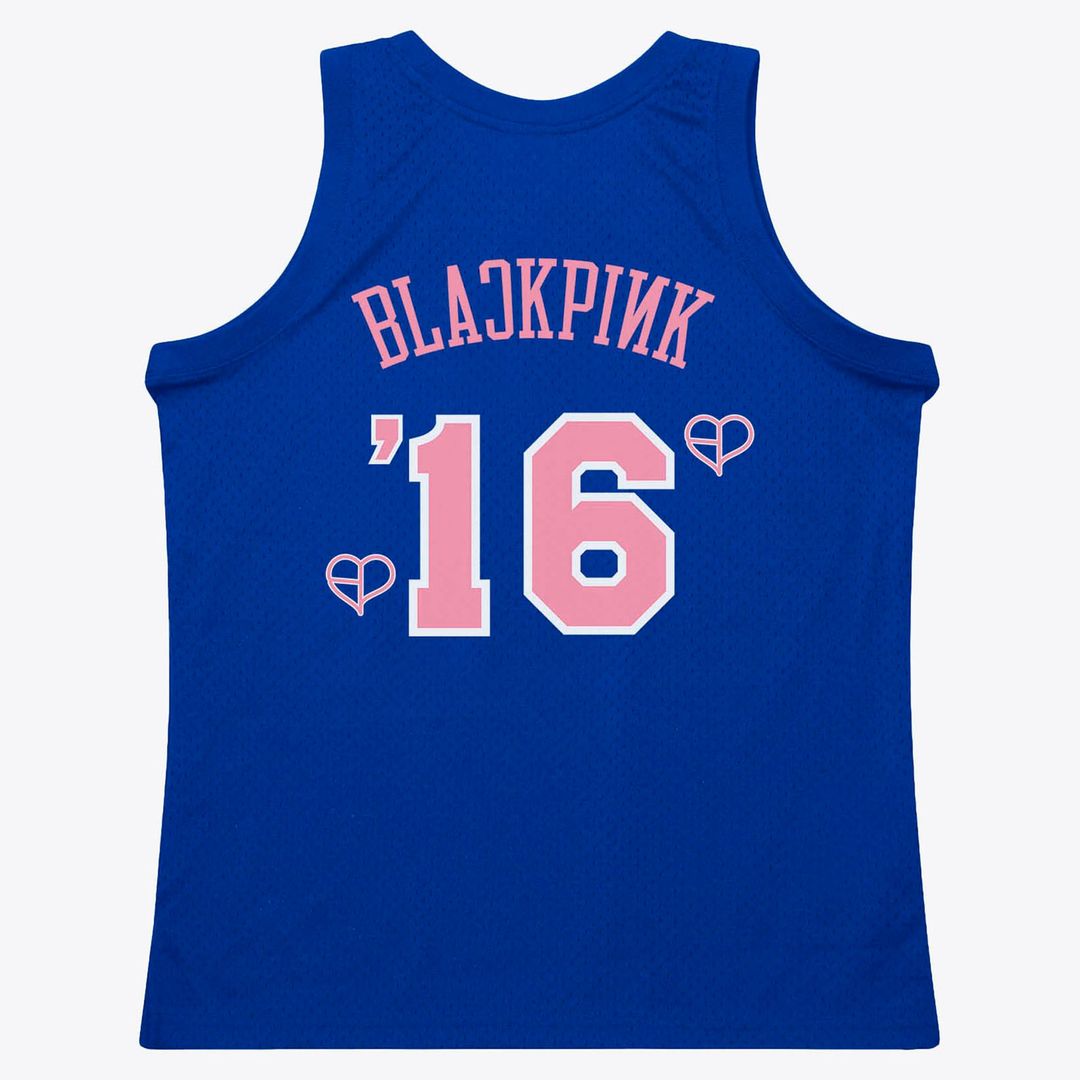 New York Knicks Mitchell & Ness X Blackpink Hardwood Classics Swingman Jersey - Blue - Limited Edition
