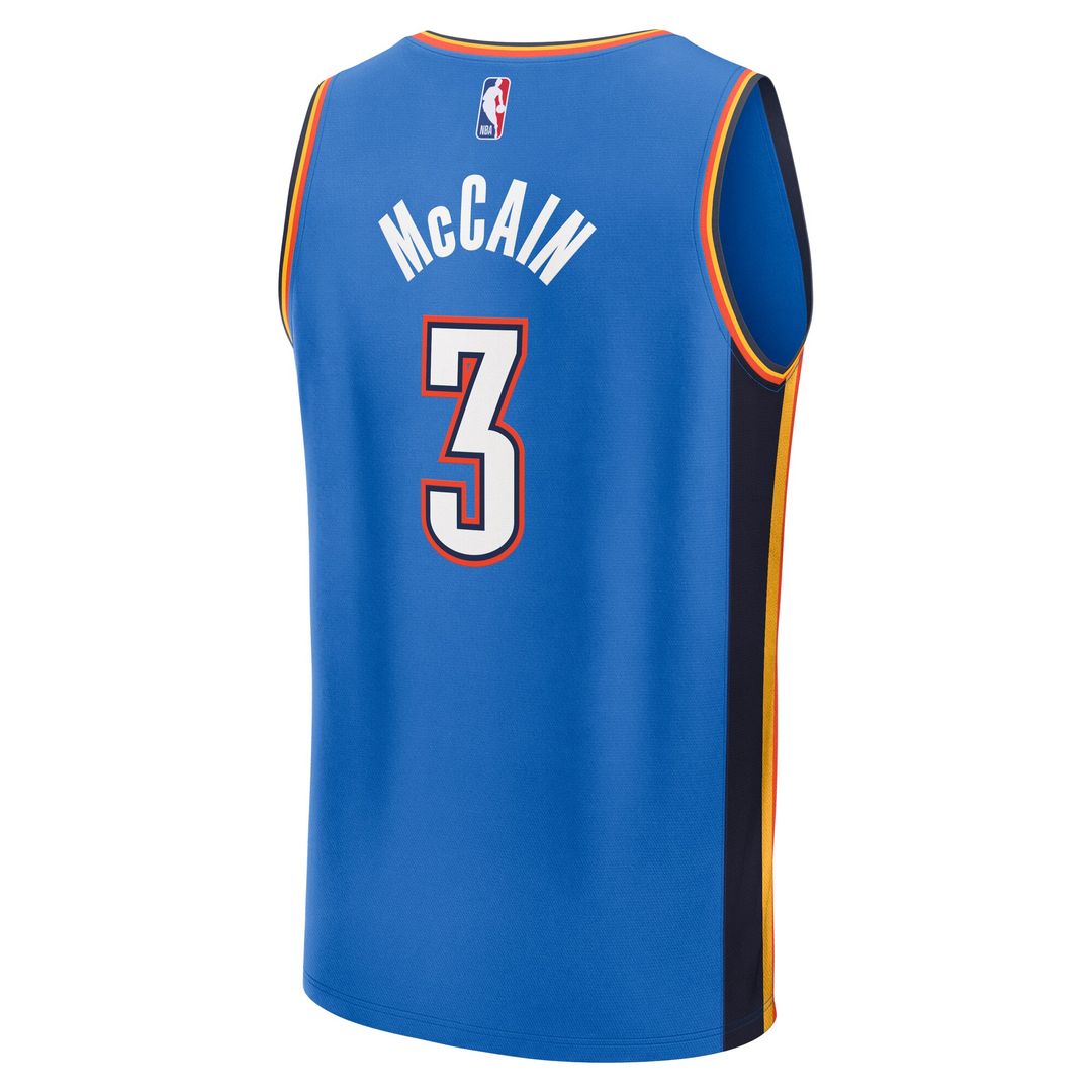 Oklahoma City Thunder Jared Mccain Fanatics Fast Break Jersey - Blue - Icon Edition