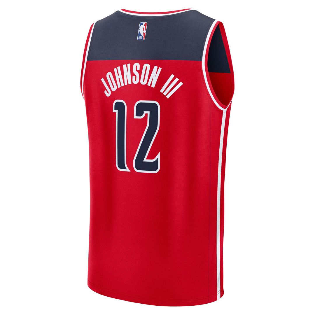 Washington Wizards Tre Johnson Iii Fanatics Nba Draft First Round Pick Fast Break Replica Jersey - Icon Edition - Red