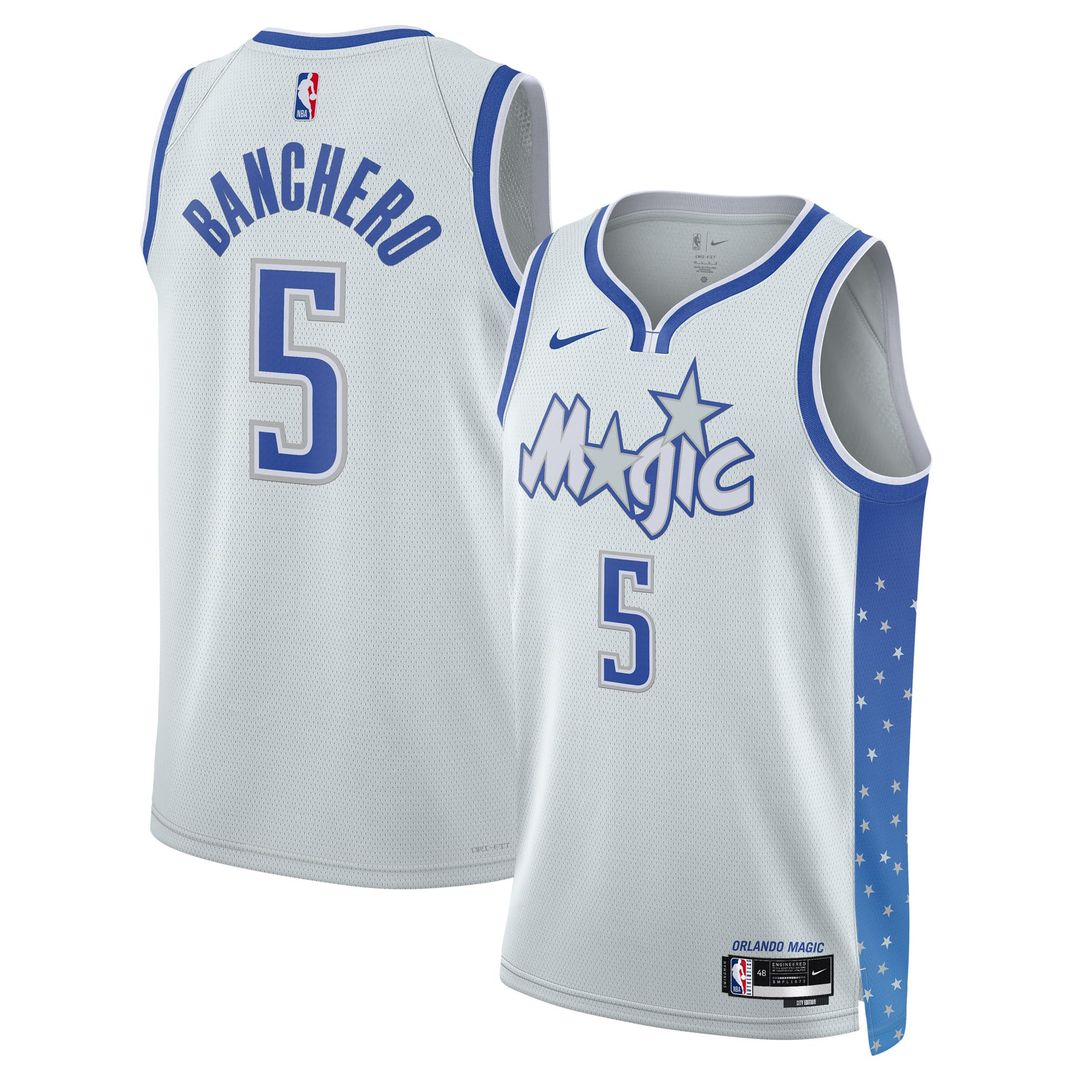 Orlando Magic Paolo Banchero Nike Unisex /26 Swingman Jersey - Silver - City Edition