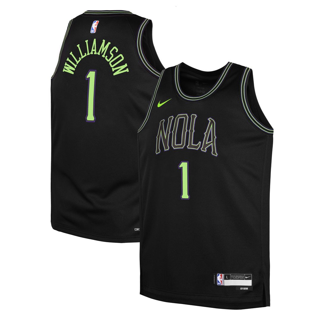 New Orleans Pelicans Zion Williamson Nike Youth /26 City Edition Swingman Jersey - Black