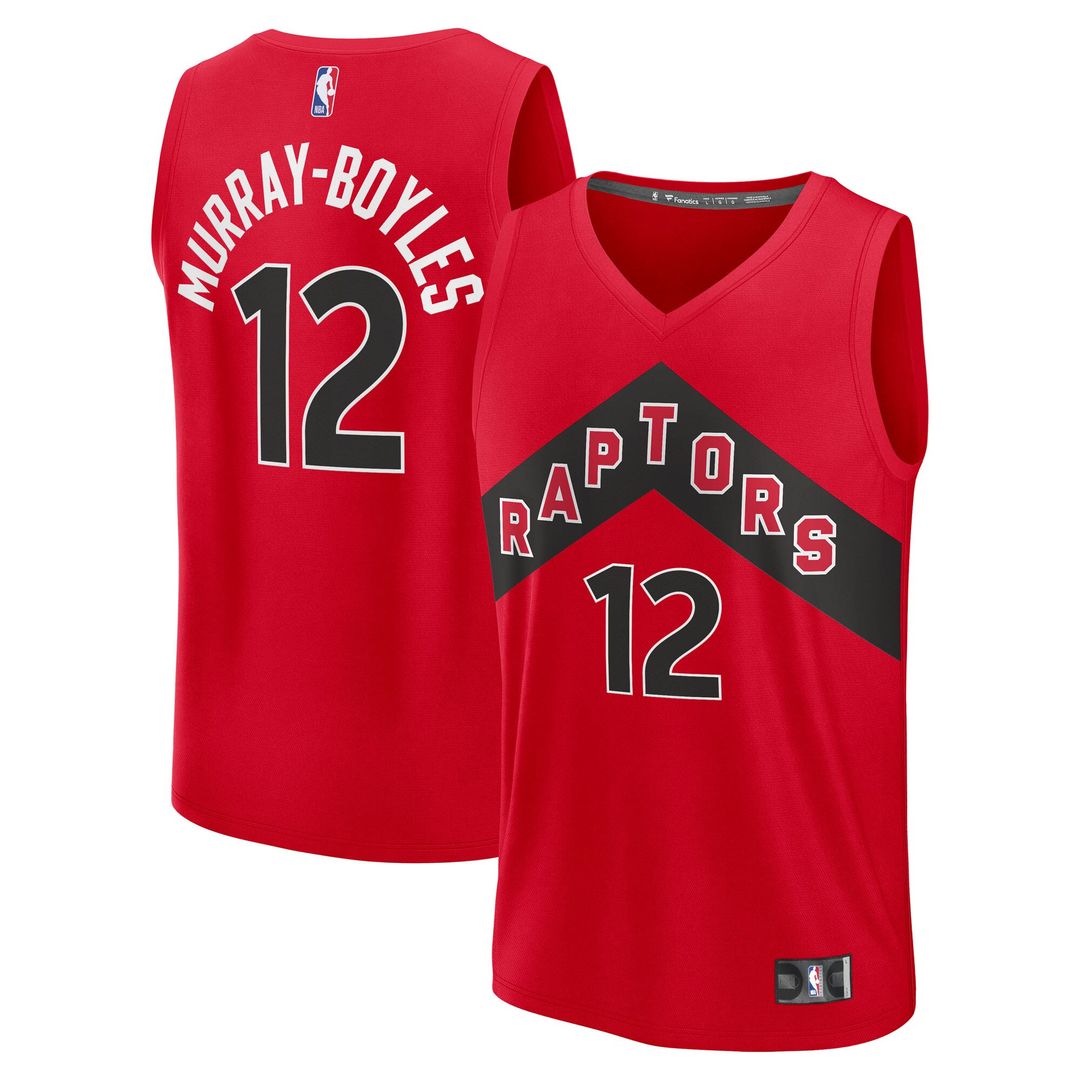 Toronto Raptors Collin Murray - Boyles Fanatics Nba Draft First Round Pick Fast Break Replica Jersey - Icon Edition - Red