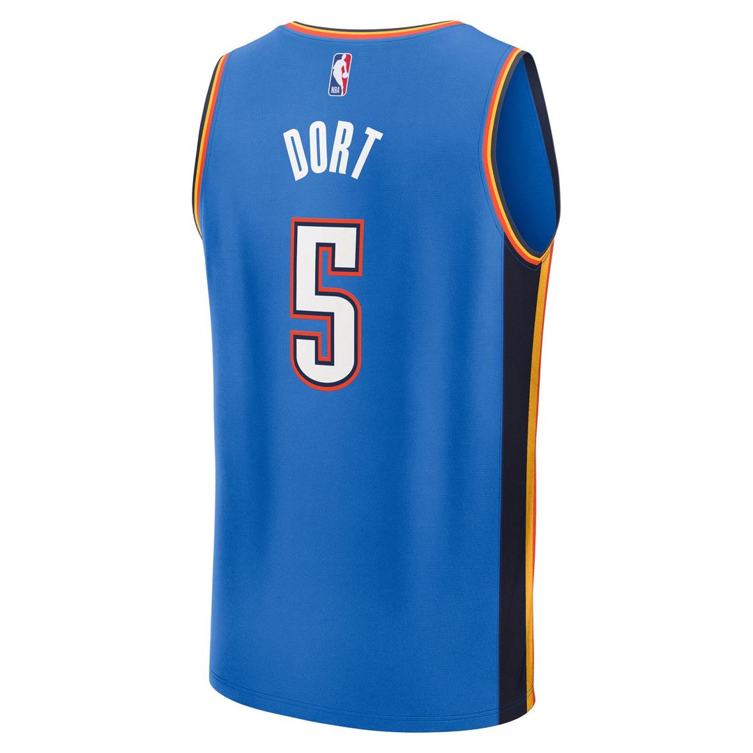 Oklahoma City Thunder Luguentz Dort Fanatics Youth Nba Finals Champions Fast Break Replica Player Jersey - Blue - Icon Edition