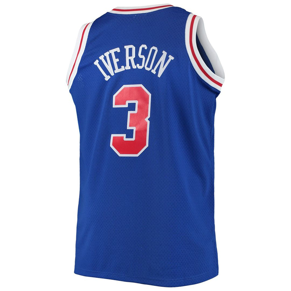Philadelphia 76Ers Allen Iverson Mitchell & Ness 1996/97 Big & Tall Hardwood Classics Swingman Jersey - Red
