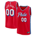 Philadelphia 76Ers Fanatics Youth Fast Break Replica Custom Jersey - Statement Edition - Red