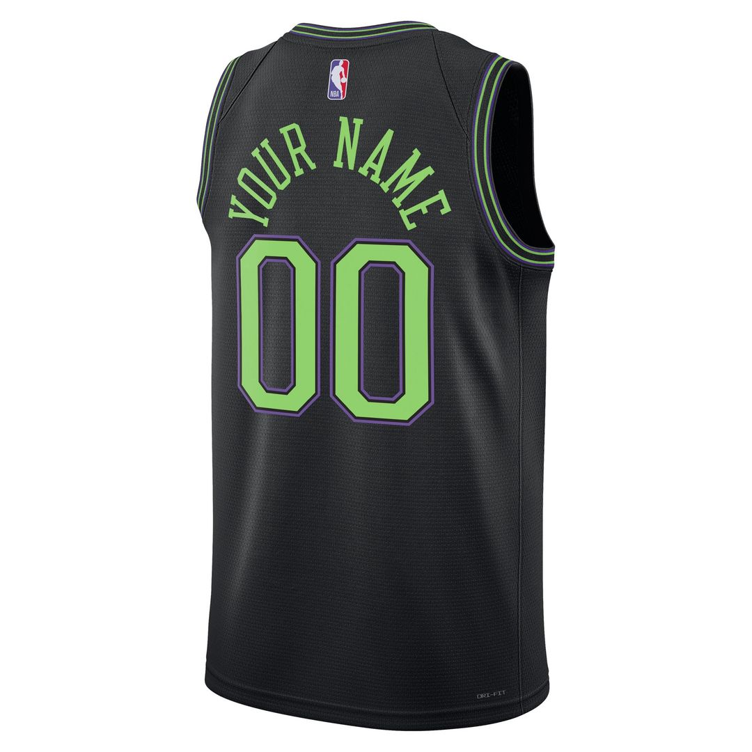 New Orleans Pelicans Nike Unisex /26 City Edition Swingman Custom Jersey - Black