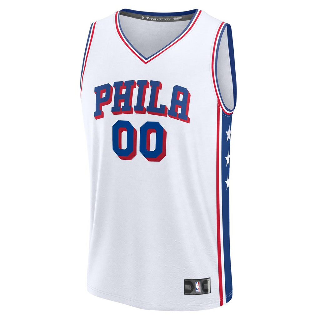 Philadelphia 76Ers Fanatics Fast Break Custom Jersey - Association Edition - White