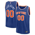 New York Knicks Fanatics Youth Fast Break Custom Replica Jersey - Blue - Icon Edition