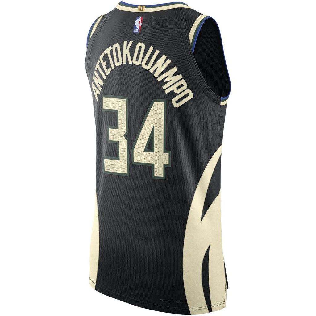 Milwaukee Bucks Giannis Antetokounmpo Jordan Brand Authentic Player Jersey - Statement Edition - Black